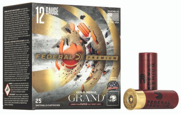 Federal GMT1188 Premium Gold Medal Paper 12Gauge 2.75" 1 1/8oz 8Shot 25 Per Box/10 Case