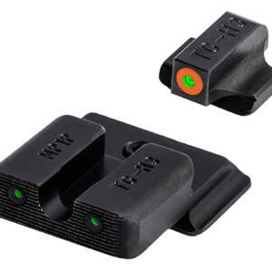 TruGlo TG231MP1C Tritium Pro  Black | Green Tritium Orange Outline Front Sight Green Tritium Rear Sight