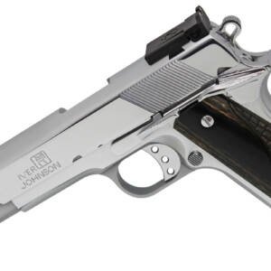 Iver Johnson Arms EAGLEXLC10 1911 Eagle XLC  10mm 6" 8+1 High Polished Bright Chrome Ported Long Slide Diamondwood Walnut w/Logo Grip Adjustable Sight