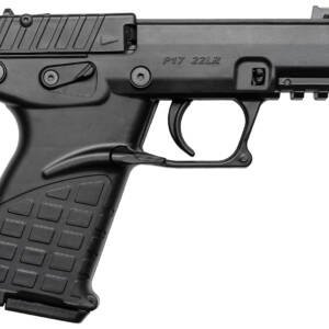 Kel-Tec P17BBLK P17  Compact Frame 22 LR 16+1 3.80" Black Steel Threaded Barrel, Black Serrated Slide, Black Polymer Frame w/Picatinny Rail, Textured Grip, Ambidextrous