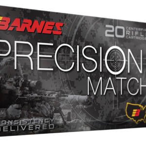 Barnes Bullets 30819 Precision Match  6.5PRC 145gr Open Tip Match Boat Tail 20 Per Box/10 Case