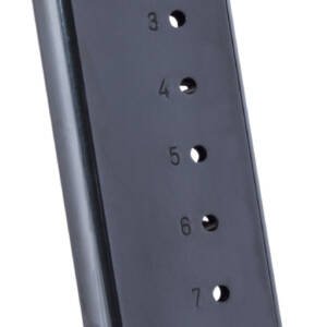 Mec-Gar MGCO4507BPF Standard  Blued Detachable 7rd 45 ACP for 1911 Officer