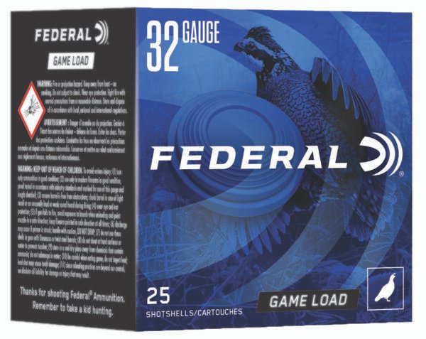Federal N1328 Game-Shok Heavy Field 32Gauge 2.50" 1/2oz 8Shot 25 Per Box/10 Case