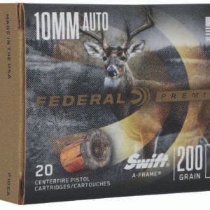 Federal P10SA Premium  10mmAuto 200gr Swift A Frame 20 Per Box/10 Case