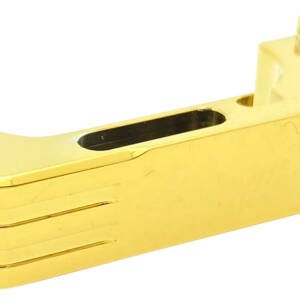 Cross Armory CRG5MCGD Mag Catch  Extended Compatible w/Glock Gen4-5 Gold Anodized Aluminum