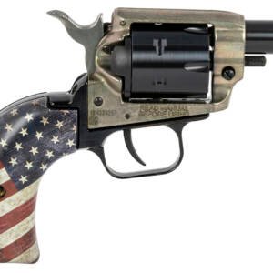 Heritage Mfg BK22CH2USFLAG Barkeep  22 LR 6 Shot 2.67" Black Oxide Steel Barrel & Cylinder, Simulated Case Hardened Zinc Alloy Frame, US Flag Polymer Grips