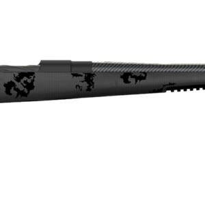 Fierce Firearms FCTRG7MMRM24BBO CT Rage  7mm Rem Mag Caliber with 3+1 Capacity, 24" Carbon Fiber Barrel, Black Cerakote Metal Finish & Blackout Camo Fixed Fierce Tech C3 Stock, Right Hand (Full Size)