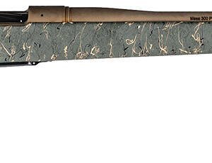 Christensen Arms 8010200900 Mesa Long Range 300 Win Mag 3+1 26" Threaded Barrel, Burnt Bronze Cerakote, Green with Black/Tan Webbing Stock