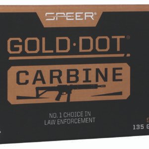 Speer 59GDC1 Gold Dot  9mmLuger 135gr Hollow Point 50 Per Box/20 Case