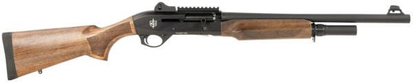 MAC 21000122 2 Tactical 12 Gauge Bolt 3" 5+1, 18.50" Black Anodized Steel Barrel, Drilled & Tapped/Picatinny Rail Black Anodized Receiver, Turkish Walnut Wood Stock