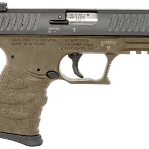 Walther Arms 5083506 CCP M2 Carry Frame 9mm Luger 8+1 3.54" Stainless Steel Barrel, Serrated Steel Slide, Military Green Polymer Frame w/Picatinny Rail, Ergonomic Grip