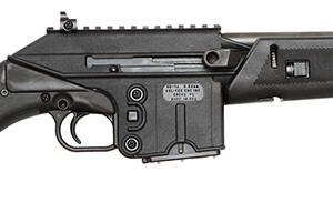 Kel-Tec SU16CBLK SU-16 Sport Utility Carbine 5.56x45mm NATO Caliber with 16" Barrel, 10+1 Capacity, Black Parkerized Metal Finish, Black Underfolding with Storage Compartment Stock Right Hand
