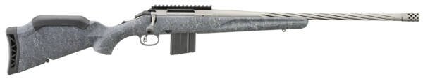 Ruger 46910 American Rifle Gen II Full Size 6mm ARC 10+1 20" Cobalt Cerakote Threaded Barrel, Picatinny Rail Steel Receiver, Gray Splatter Adjustable Synthetic Stock