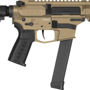 CMMG 99A890FCT Banshee MKGS 9mm Luger 33+1 5" Black Nitride Medium Taper Threaded Barrel, EML 4" M-LOK Handguards, Coyote Tan Cerakote Aluminum Picatinny Rail Receiver, CMMG Zeroed Grips
