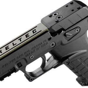 Kel-Tec P17BBLKORGRNS P17  Sports South Exclusive 22 LR 16+1 3.80" Black Steel Barrel, OD Green Optic Ready/Serrated Slide, Black Polymer Frame w/Picatinny Rail, Textured Grip