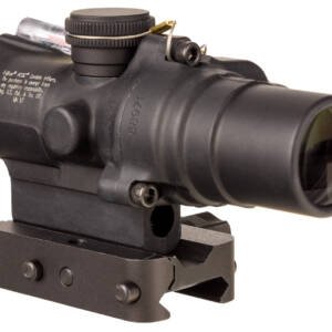 Trijicon 400330 ACOG TA44 Matte Black Anodized 1.5x16mm Illuminated Red Circle w/Dot Reticle