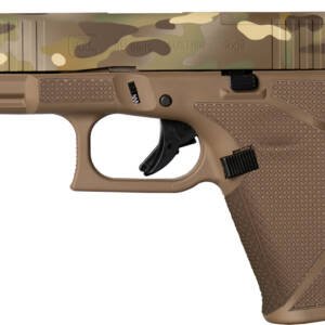 Glock PA195S204MOSNMCFDE G19 Gen5 MOS Compact Frame 9mm Luger 15+1 4.02" GMB Barrel, MOS Cut/Serrated Steel Slide, FDE Camo Polymer Frame w/Picatinny Rail, Ambidextrous