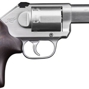 Kimber Mfg, Inc 3400011CA K6S *CA Compliant DAO 357 Mag 6 Shot 3" Brushed Stainless Steel Barrel, Cylinder & Frame, Large Smooth Walnut Grip, Concealed Hammer
