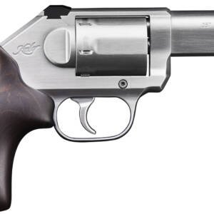 Kimber Mfg, Inc 3400011 K6S Stainless 3 357 Mag 6 Shot 3" Brushed Stainless Steel Barrel &s Cylinder, Brushed Stainless Steel Frame, Large Smooth Walnut Grip, Concealed Hammer