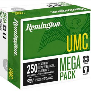 Remington Ammunition 23731 UMC Mega Pack 38Special 130gr Full Metal Jacket 250 Per Box/4 Case