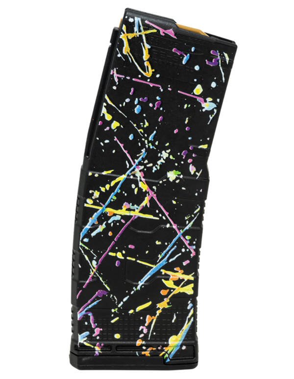 Amend2 556MOD3NEON30 MOD-3  30rd 5.56 NATO Fits AR-15 Neon Splatter Polymer