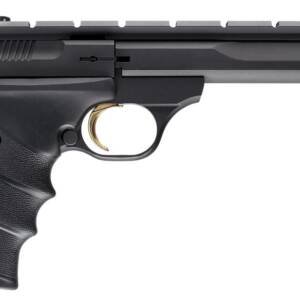 Browning 051421490 Buck Mark Contour *CA Compliant 22 LR 10+1 5.50" Black Contoured Barrel, Matte Blued Aluminum Frame & Receiver w/Rail, Black Overmolded Grip, Right Hand