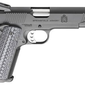 Springfield Armory PC9108LCA18 1911 TRP *CA Compliant 45 ACP 7+1, 5" Match Grade Stainless Steel Barrel, Black Cerakote Serrated Carbon Steel Slide &^ Frame w/Beavertail, Black G10 Grip