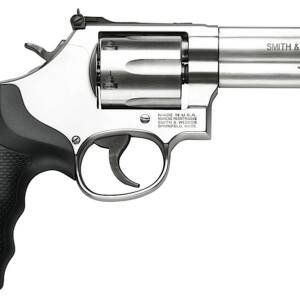 Smith & Wesson 164222 Model 686  357 Mag or 38 S&W Spl +P Stainless Steel 4.12" Barrel, 6 Shot, Satin Stainless Steel L-Frame, Red Ramp Front/White Outline Rear Sights Internal Lock