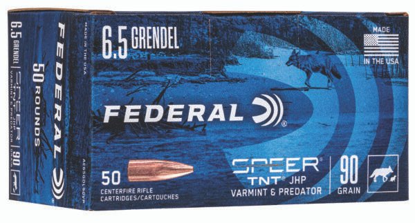 Federal AE65GDL90VP American Eagle Varmint & Predator 6.5Grendel 90gr Jacketed Hollow Point 50 Per Box/5 Case