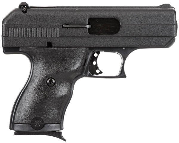 Hi-Point 9NYLOC C9  9mm Luger 8+1 3.50" Black Steel Barrel, Black Powder Coated Serrated Slide, Frame & Polymer Grips, Nylon Holster
