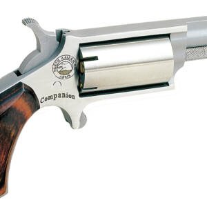 North American Arms 22MCB Companion  SAO 22 Mag #11 Percussion 1.63" 5 Shot Stainless Frame Stainless, Cylinder & Barrel Rosewood Birdshead Grip
