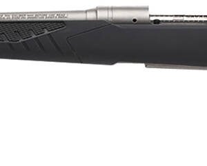 Savage Arms 57086 110 Storm Full Size 243 Win 4+1 22" Matte Button-Rifled Barrel, Matte Drilled & Tapped Stainless Steel Receiver, AccuStock Matte Gray Synthetic Stock, Left Hand