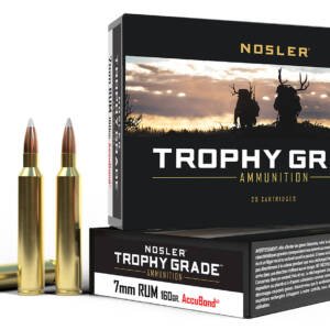 Nosler 60048 Trophy Grade  7mmRUM 160gr Nosler Spitzer Partition 20 Per Box/10 Case