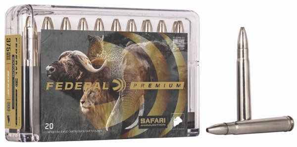 Federal P375T1 Premium Safari Cape-Shok 375H&HMag 300gr Trophy Bonded Bear Claw 20 Per Box/10 Case