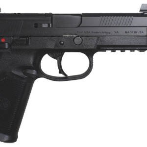 FN 66966 FNX Tactical 45 ACP 15+1 5.30" Steel Threaded Barrel Black Optic Ready/Serrated Slide Matte Black Polymer Frame w/Picatinny Rail Black Textured w/Interchangeable Backstrap Grips Right Hand
