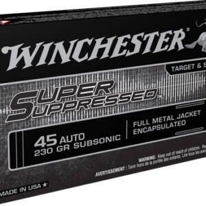 WINCHESTER SUPER SUPPRESSED - 45 ACP 230GR FMJ 50RD 10BX/CS