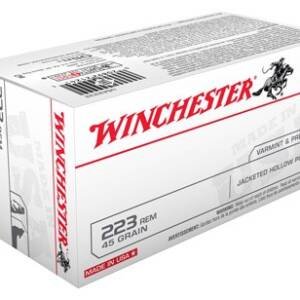WINCHESTER USA 223 REM 45GR - JHP 40RD 10BX/CS