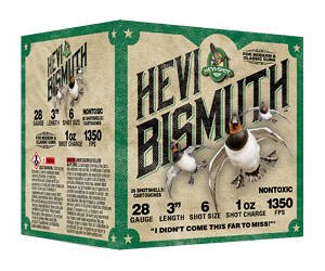HEVI BISMUTH 28GA 3" 1OZ #6 25/250