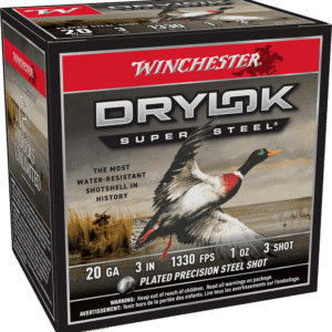 WINCHESTER DRYLOK STEEL 20G 3" 1OZ #3 SHT 25RD BX 250RD CASE