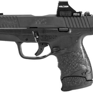 Walther Arms 2851113 PPS M2 9mm Luger 6+1/7+1 3.20" Barrel,  Polymer Frame, Serrated/Optic Cut Matte Black Tenifer Steel Slide,  Finger Grooved Polymer Grip Includes Holosun 407K Red Dot
