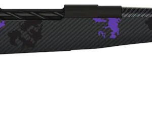 Fierce Firearms ROGM308WIN20BP Mini Rogue  308 Win 4+1 20" Hand Lapped/Match Grade Barrel, Black Cerakote Steel Receiver, Purple Camo Mini Rogue w/Adj Comb & Picatinny Rail Carbon Fiber Stock