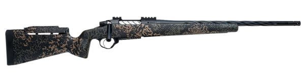 Seekins Precision 0011710291-F Havak PH3 300 PRC 22" Black Fluted Threaded Barrel, Black Picatinny Rail Steel Receiver, Adj Cheek Riser Woodland Shadow Synthetic Stock