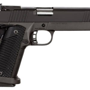 Rock Island 51738 Pro Ultra Match HC 40 S&W Caliber with 5" Barrel, 16+1 Capacity, Overall Black Parkerized Finish Steel, Beavertail Frame, Serrated Slide & Black G10 Grip