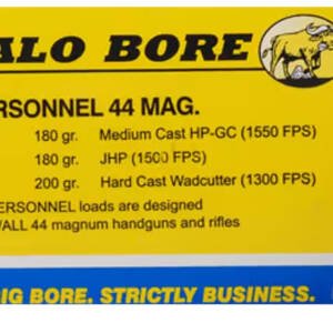Buffalo Bore Ammunition 4J20 Anti-Personnel Strictly Business 44Rem Mag 200gr Hard Cast Wadcutter 20 Per Box/12 Case