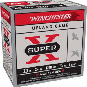 WINCHESTER SUPER-X 20GA 2.75" - 7/8OZ #8 1210FPS 250RD CASE