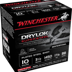 WINCHESTER DRYLOK SUPER STEEL 10G 31/2 13/8 BB 25RD BX 250RD CASE