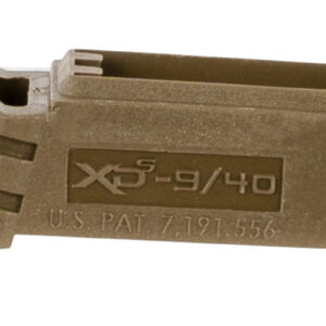 Springfield Armory XDS5902MFDE Backstrap Sleeve made of Polymer with Flat Dark Earth & 1 Piece Design for 9mm Luger Springfield XD-S with #2 Backstrap & 3"-4" Barrel