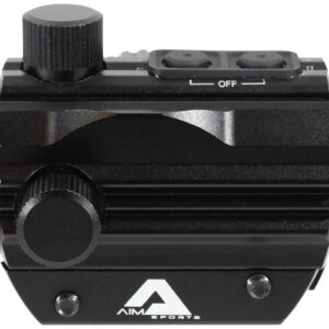 Aim Sports RD120PE Micro Dot 5 MOA Black Anodized 1x20mm Red/Green Dual Illuminated