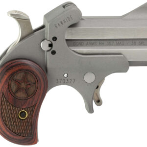 Bond Arms BARHRW Rawhide 38 Special/357 Mag 2 Shot 2.50" Rough Matte Stainless Steel Barrel & Frame, Rosewood Grips
