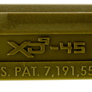 Springfield Armory XDS5001MFDE Backstrap Sleeve made of Polymer with Flat Dark Earth Finish & 1 Piece Finish for 45 ACP Springfield XD-S with #1 Backstrap & 3.30" Barrel